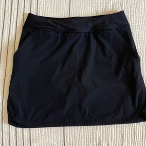 Lands’ End Women’s Black Swim Skort Skirt/Shorts